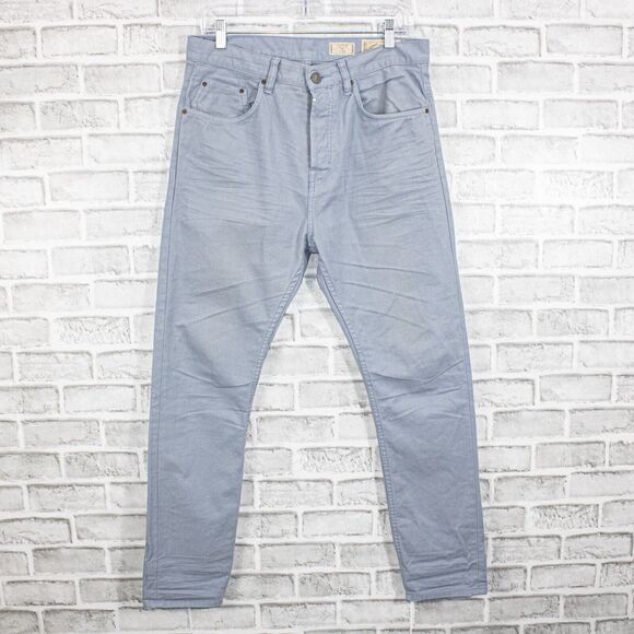 ALL SAINTS Sodium Taper 5 Pocket Jeans Powder Blue size 30 - Picture 1 of 11